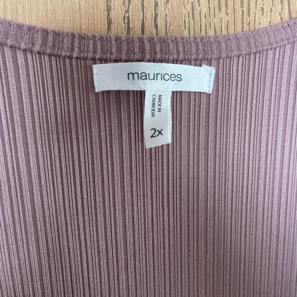 Maurice’s Soft Pink Ribbed Duster - Picture 4 of 5